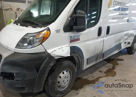 2022 Ram Promaster 2500 High Roof 159 Wb z USA, uszkodzony, nr VIN 3C6LRVDGXNE123818